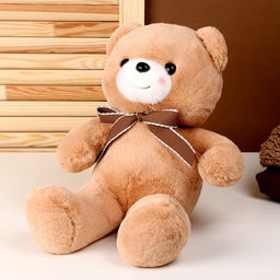 Мягкая игрушка Медведь, с бантиком, 40 см, цвет коричневый - Simaland фото 3