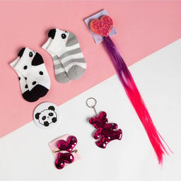 Подарочный набор адвент KAFTAN Панда: носки (р-р 14-16) и аксессуары  фото 3