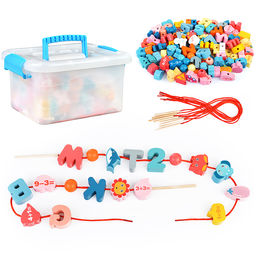 Шнуровка Животные Mix, 122 предмета в коробке