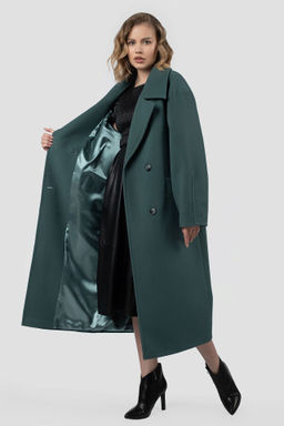 01-12216 Пальто женское демисезонное (пояс) - El podio фото 8