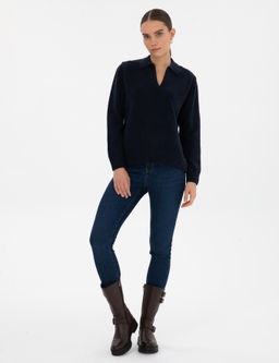 Lacivert Comfort Fit Kazak