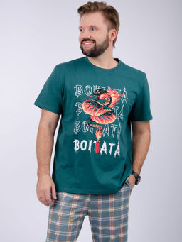 Пижама Фаер, трикотаж - Малина фото 6