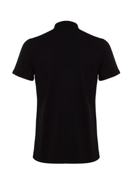 TRENDYOL MAN Siyah Slim Fit Hakim Yaka K?sa Kollu Orme Pike Yazl?k Gomlek TMNSS22GO0025 - Trendyolmilla фото 7