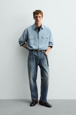AARON LEVINE X ZARA RELAXED STRAIGHT-LEG JEANS фото 11