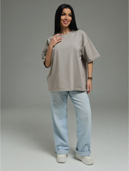 Анита-3 футболка женская (серо-бежевый)