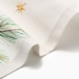 Дорожка новогодняя на стол «Этель» Spruce mood 40×149 см, 100% хлопок, саржа 190 г/м², белая