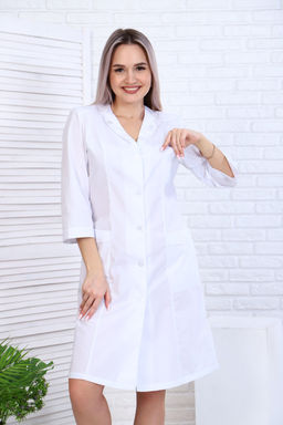 Халат женский 140 ТС. Цвет: белый - Стильб фото 7