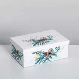 Набор новогодних подарочных коробок 10 в 1 «Счастливого Нового года», 12×7×4 - 32.5×20×12.5 см