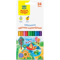 Карандаши Мульти-Пульти "Невероятные приключения" 24цв. (СР_41055) трехгран. РОССИЯ