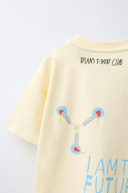 CAMISETA ILUSTRACI?N BACK TO THE FUTURE X DYLAN?S T-SHIRT CLUB X ZARA / Amarillo  фото 4
