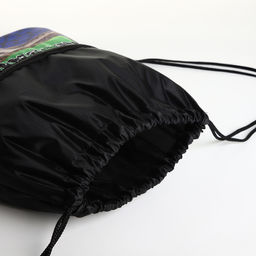 Мешок для обуви, 34*0,1*45, отд на молнии, отд на стяжке, черный - Simaland фото 3