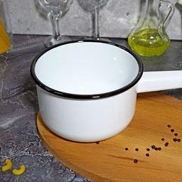 Ковш цил 1,5л. без рисунка 2с42 - Стальэмаль фото 4