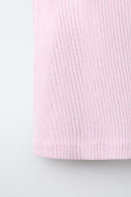 CONJUNTO RIB LAVADO CAMISETA NADADORA Y BERMUDA / Rosa - Zara фото 7