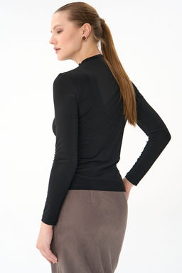 Лонгслив Нора (чёрный-2) - Эльза фото 8