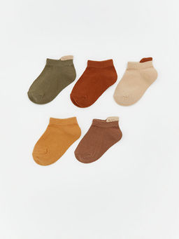 Erkek Bebek D?z Patik ?orap 5li