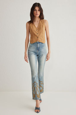 Mavi Nak?sl? Yuksek Bel Flare Jeans TWOSS25JE00011