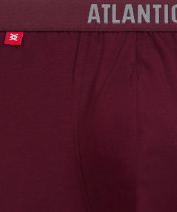 ATLANTIC 5SMH-004 Трусы шорты Solid - набор 5 шт. каберне + серый меланж + изумрудный + черный + темно-голубой  фото 5