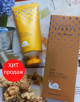 Premium Jigott&La Miso Крем для рук с муцином улитки 100 мл