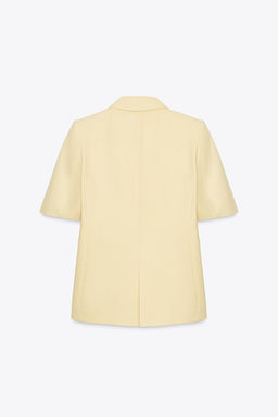 SHORT-SLEEVED TEXTURED BLAZER - Zara фото 8