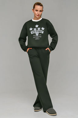 Арт. 2804 Костюм с брюками женский 44-50(4 шт) Цвет:хаки