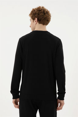 Мужской черный свитшот - U.s. polo assn фото 5