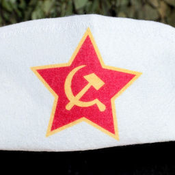 Шапка для бани и сауны «Серп и молот», полиэфир 70%, шерсть 30%, «Добропаровъ»