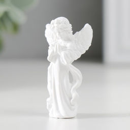 Фигурка полистоун «Девушка-ангел смотрит в ладони», 1.5×2.6×5 см, МИКС