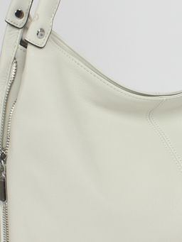 Сумка женская натуральная кожа GU 2033-3161, 1отд+карм/перег, 2плеч/рем, белый SALE 253554 - Adelia фото 4