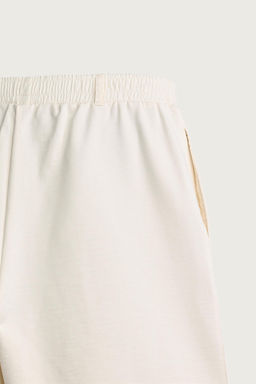 BERMUDA JOGGER CINTURA COMBINADA / Blanco - Zara фото 9