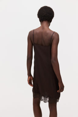 Vestido de viscosa con ribetes de encaje - H&m фото 5