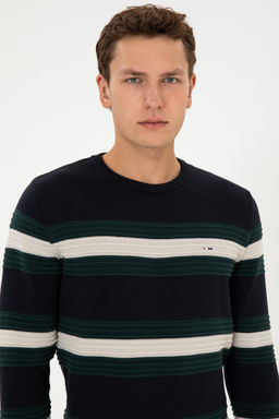 Erkek Regular Fit Bisiklet Yaka Lacivert Kazak - U.s. polo assn фото 9