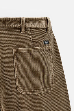 CORDUROY CARROT FIT TROUSERS - Zara фото 44