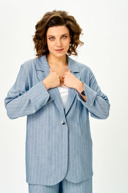 Костюм Michel Chic 1446 небесно-голубой в полоску