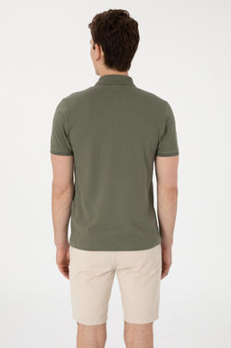 Erkek Slim Fit Polo Yaka Koyu Haki Basic Ti__rt Sepette S_rpriz _ndirim - U.s. polo assn фото 5