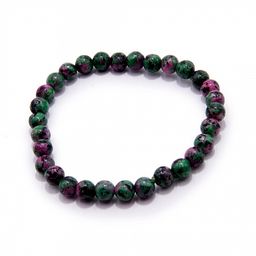 Браслет из камня Цоизит 6мм для укрепление взаимоотношений и семейное счастье