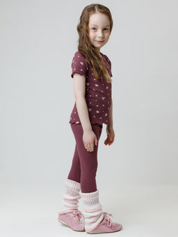 КР 400873/бордовый 1411 к651 брюки (лосины) для дев