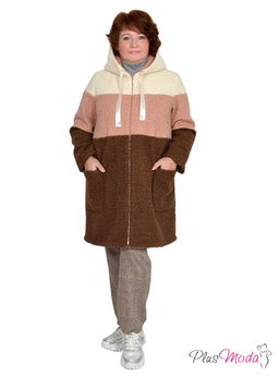 Куртка-пальто Модель №767 размеры 44-84 - Plusmoda фото 8