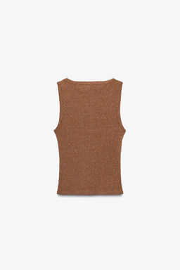 WASHED-EFFECT STUDDED TOP - Zara фото 5