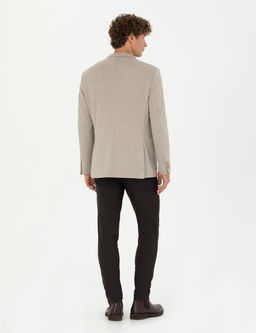 Koyu Kahverengi Arm_rl_ Slim Fit Kanvas Pantolon