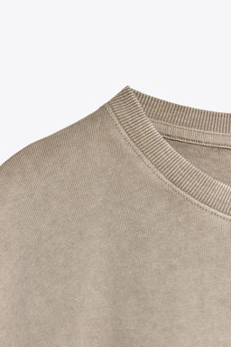 WASHED CAP SLEEVE T-SHIRT - Zara фото 15