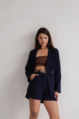 Костюм с шортами тёмно-синий - Martichelli фото 9