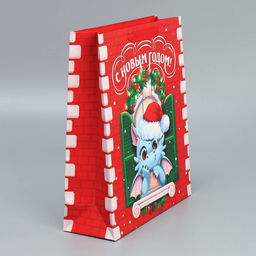 Пакет ламинированный вертикальный Новогодние чудеса, M 26 30 9 см - Дарите счастье фото 2