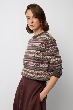 ЕВ 30282/ш/шоколад джемпер жен