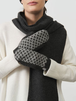 Варежки из кашемира 30116 графит