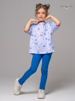 Костюм Мун синие бабочки-голубой