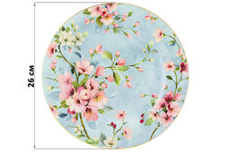 Набор тарелок 2 пр. 26*26*2 см Яблоневый цвет на голубом NEW BONE CHINA - Elan gallery фото 2