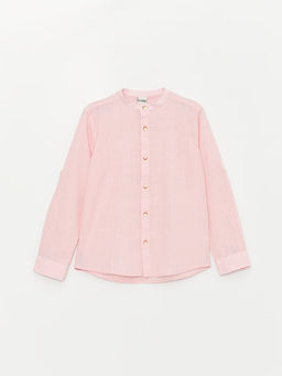 Hakim Yaka Basic Uzun Kollu Erkek ?ocuk G?mlek