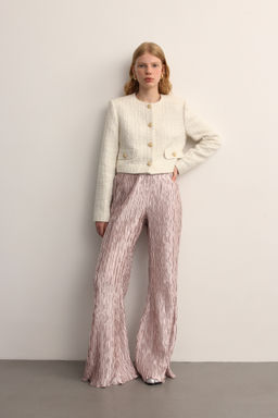 Брюки-клеш плиссе