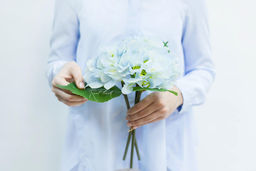 Букет из 3-х гортензий - Голубой