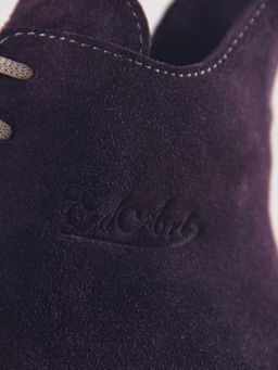 Ботинки 228.V.1541be.Сливовая замша/байка